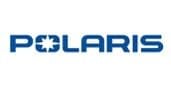 Polaris logo with the word POLARIS in blue capital letters. The letter O is stylized as a blue circle with a white eight-pointed star in the center.