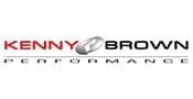 Logo for Kenny Brown Performance featuring KENNY in red, BROWN in black, a silver oval graphic between them, and PERFORMANCE in spaced black letters below.